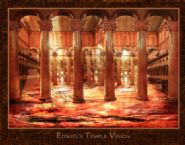 Ezekiel's Temple Vision (Prophetic Art- 8.5 x 10.5) by Glenda Wilson