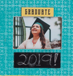 Photo Frame-Graduate w/Chalkspace (9 x 9)