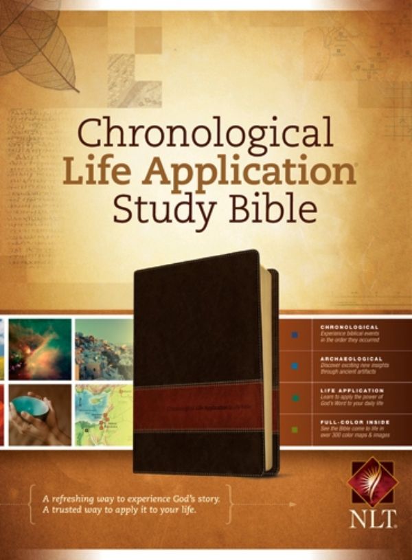 Chronological Life Application Bible NLT Tan/Brown Imitation Leather (Bible) by Tyndale House Publishers