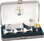 Communion Set-Silvert-Portable (4 Cup)-Deluxe by Artistic Manufacturing