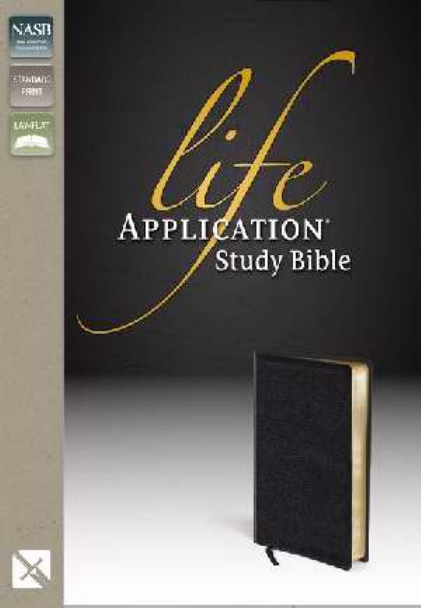 NASB Life Application Bible - Bonded Leather Black (bible) by Zondervan