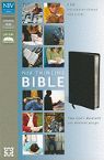 Thinline Bible-NIV Navy Bonded Leather (bible) by Zondervan