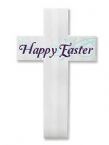 Yard Sign-Happy Easter Cross W/ Stake