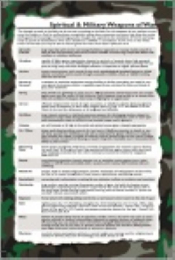 Spiritual and Military Weapons of War 2 B-D  (Dream Card) by Barbie Breathitt