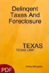 Delinquent Taxes and Foreclosure Texas Tax Code Chapter 33 (E-book PDF Download) by Shirley Billingsley
