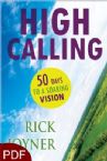 High Calling: 50 Days to a Soaring Vision (E-Book-PDF Download) By Rick Joyner